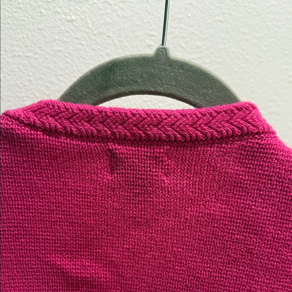 J. Crew Vibrant Pink Cardigan Sweater - Picture 4 of 9